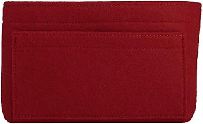 ZTUJO Purse Organizer Insert, Felt Bag Organizer For Handbag Purse Organizer,13 Colors, 6 Size (Medium, Red)