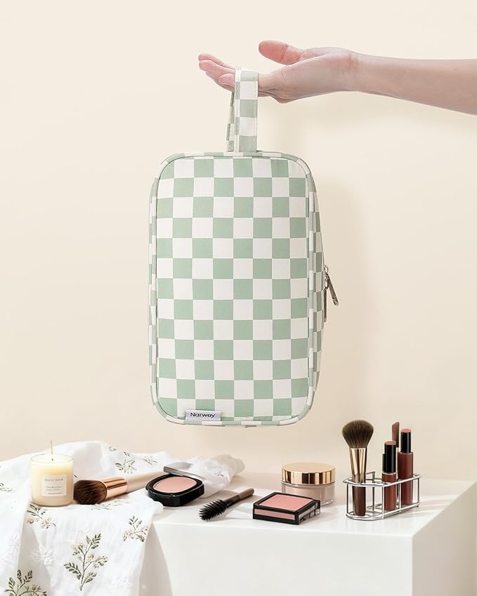 Narwey Travel Toiletry Bag for Women Traveling Dopp Kit Men Travel Bag for Toiletries Cosmetic Bag Makeup Bag Medicine Bag for Traveling