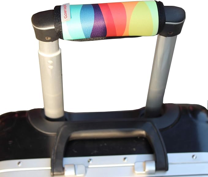 Luggage Tags for Suitcases-Suitcase Tags Identifiers Bulk Luggage Handle Wrap Luggage Tag/Identifiers/Marker Travel Accessories for Flying Airplane(Rainbow)