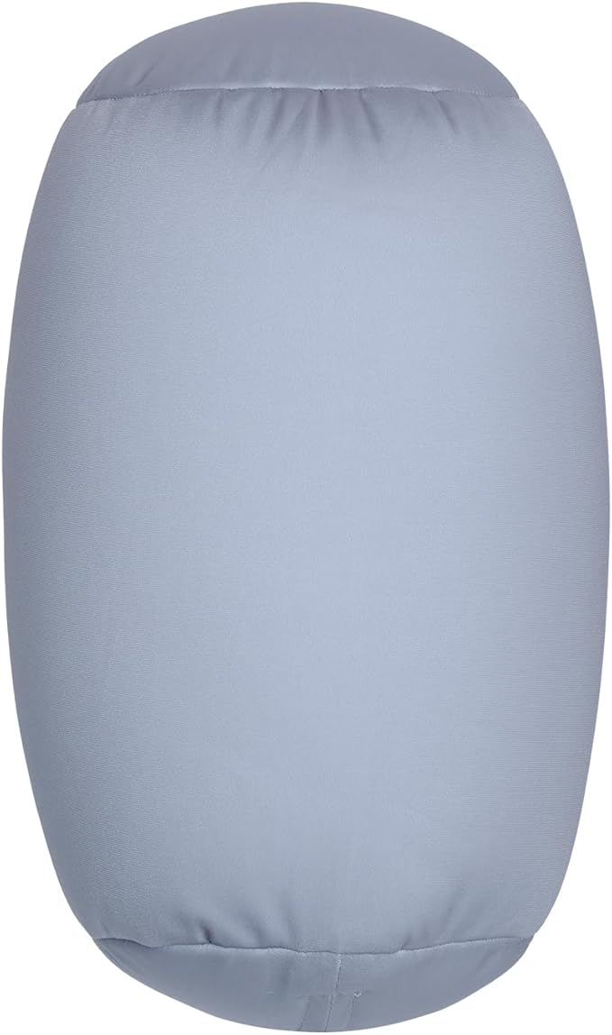 Squishy Neck Pillow, 7Inch x 12Inch Soft Travel Body Bed Pillow Bean Pillow for Kids Adult Chair Sleeping Car Seat, Fun Dormroom (Gray)