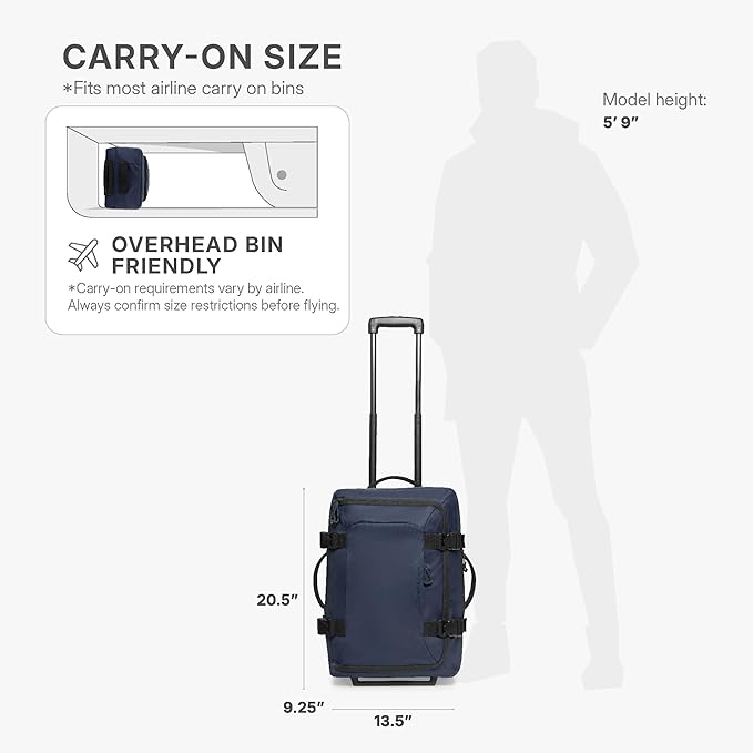 Traveler's Choice Softside Upright Wheeled Duffel Bag