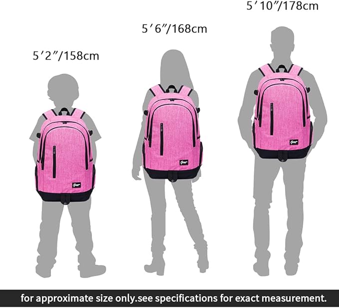 rickyh style School Backpack Travel Bag for Men & Women Lightweight College Back Pack with Laptop Compartmen