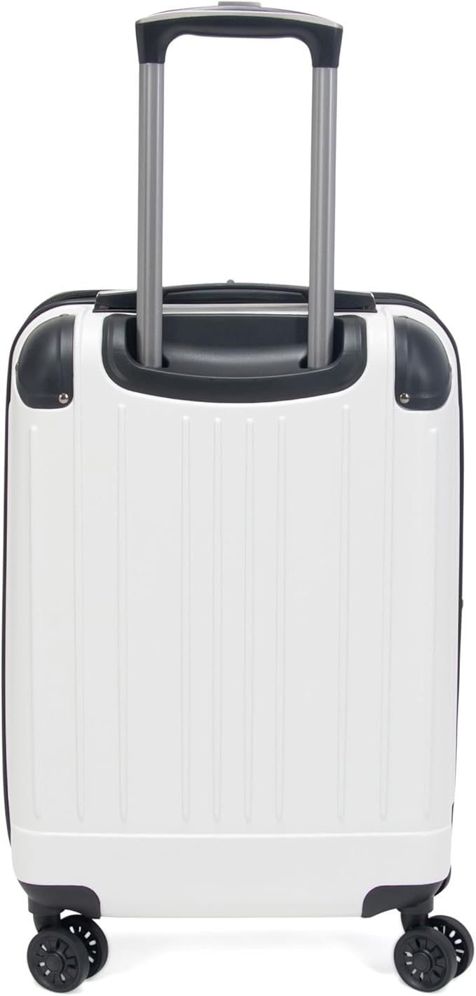 Kenneth Cole Reaction Flying Axis 20" Hardside Expandable 8-Wheel Spinner Carry-On Suitcase, Coconut White