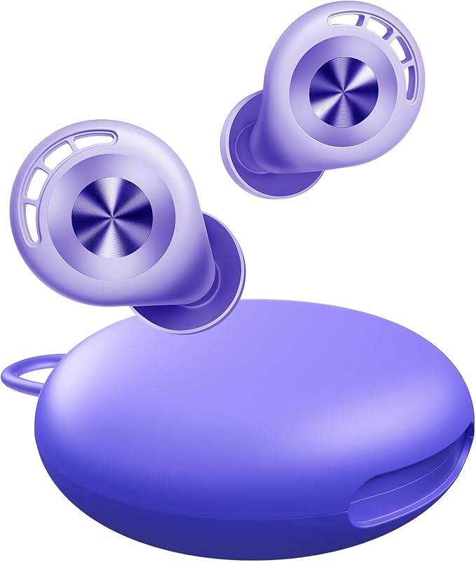 Ear Plugs for Sleeping 50dB Earplugs Noise Cancelling Ear Plugs for Noise Reduction Concerts Soft Reusable Silicone Earplugs for Snoring Side Sleepers Shooting Airplanes with 7 Eartips Case Dark Blue