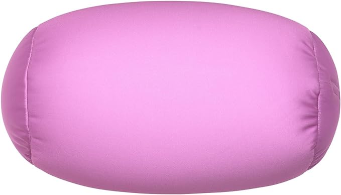 Squishy Neck Pillow, 7Inch x 12Inch Soft Travel Body Bed Pillow Bean Pillow for Kids Adult Chair Sleeping Car Seat, Fun Dormroom (Purple)