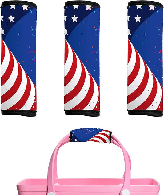 Luggage Handle Wrap 3Pcs Suitcase Identifier - Bogg Bag Strap Wrap Cover, Easy Identification Bright Neoprene Marker Sleeve Grips Comfort Travel Accessories for Airport (Y02)