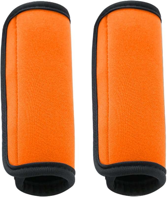 2 Pack Luggage Handle Wraps for Suitcase, Bright Color Comfort Soft Handle Covers (Orange)