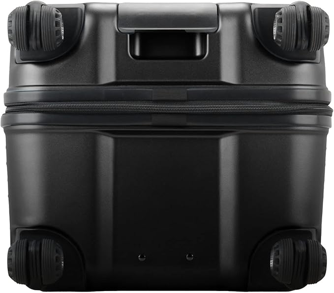 Traveler's Choice Ultimax II Polycarbonate Hardside Luggage with Spinner Wheels, Matte Black, 28-Inch Medium Trunk