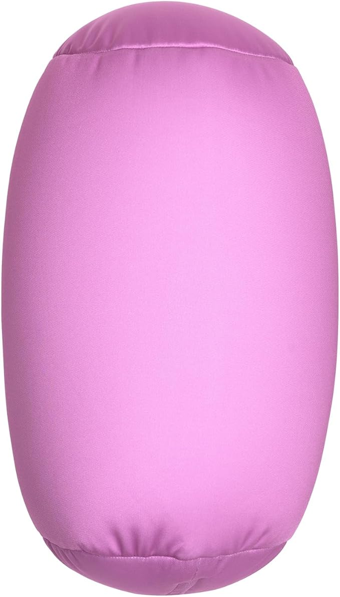 Squishy Neck Pillow, 7Inch x 12Inch Soft Travel Body Bed Pillow Bean Pillow for Kids Adult Chair Sleeping Car Seat, Fun Dormroom (Purple)