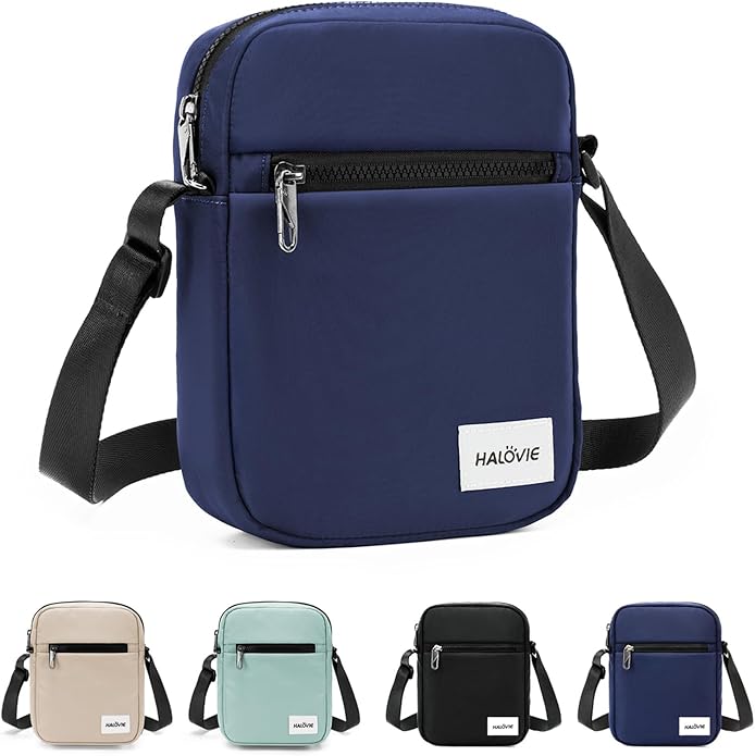 HALOVIE Small RFID Anti Theft Crossbody Bag Lightweight Sling Cross Body Bag Purse for Women Men for Travel Daily
