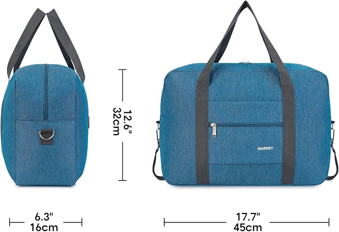 For Spirit Airlines Personal Item Bag 18x14x8 Foldable Travel Duffel Bag Tote Carry on Luggage Duffle Overnight for Women and Men