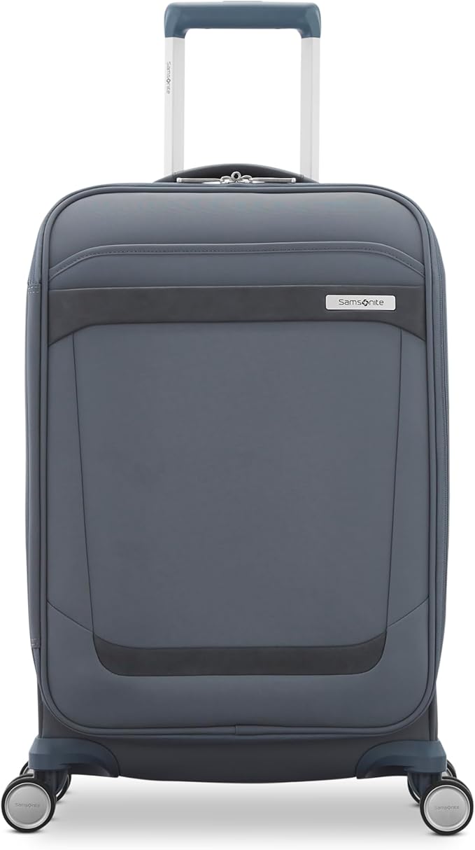Samsonite Elevation Plus 22-Inch Carry-On - Expandable Softside Spinner Luggage - Slate