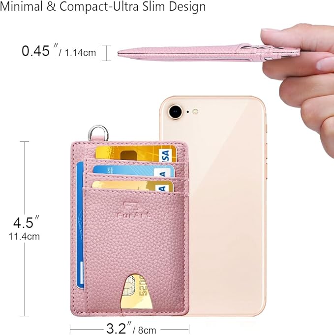 FurArt Slim Minimalist Wallet, Front Pocket Wallets, RFID Blocking, Credit Card Holder for Men
