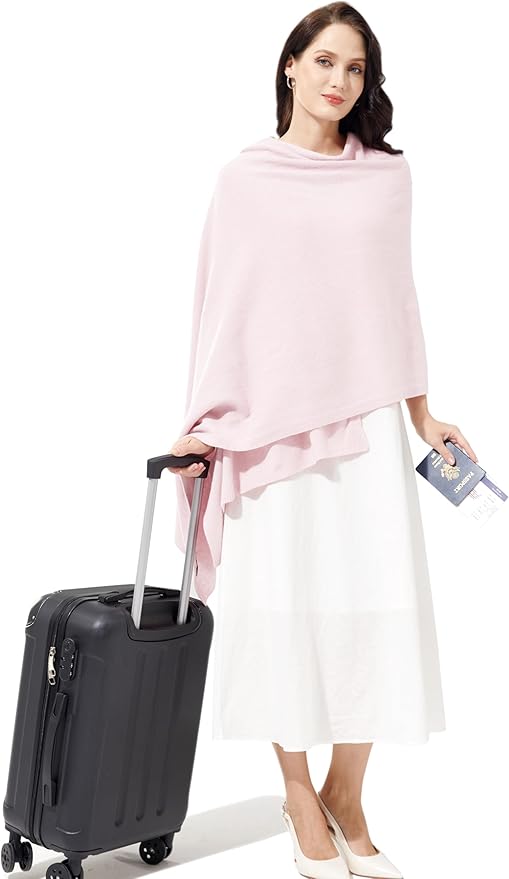 Soft Cashmere Blend Wrap Chic Scarf Stole for Women Wayfarer Travel Extra Large 87"x28"