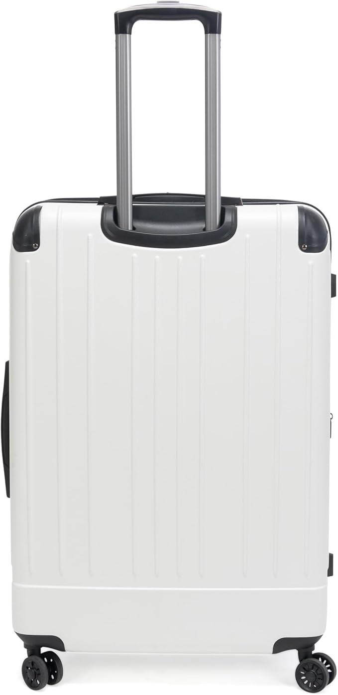 Kenneth Cole Reaction Flying Axis 28" Hardside Expandable 8-Wheel Spinner Check-Size Luggage, Coconut White