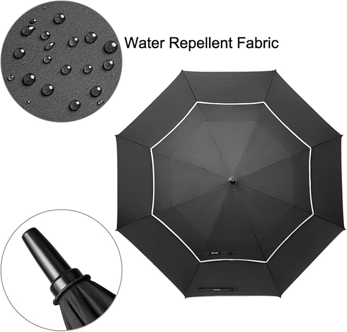 G4Free 47/54/62/68/72 Inch Automatic Open Golf Umbrella Oversize Extra Large Double Canopy Vented Windproof Waterproof Stick Umbrellas