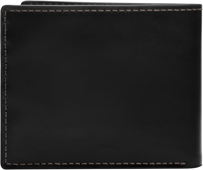 Fossil Men's Hayes Leather Bifold Wallet with Flip ID Window