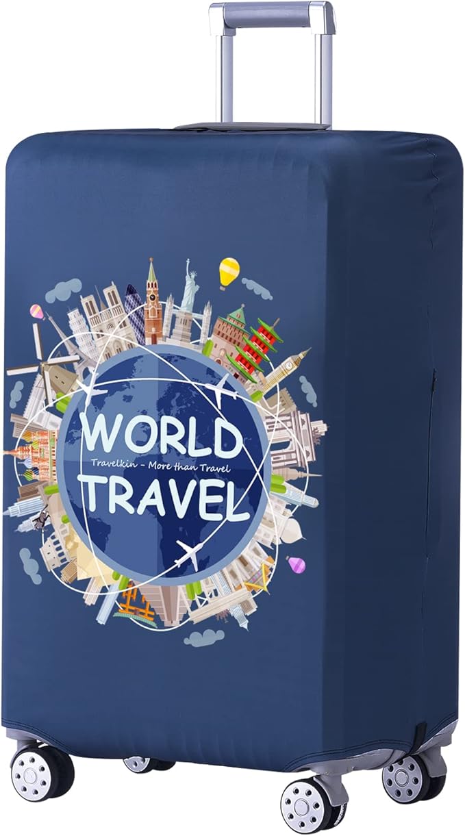 TRAVELKIN Luggage Covers For Suitcase Tsa Approved,Suitcase Cover Protector Fit 18-32 Inch Luggage