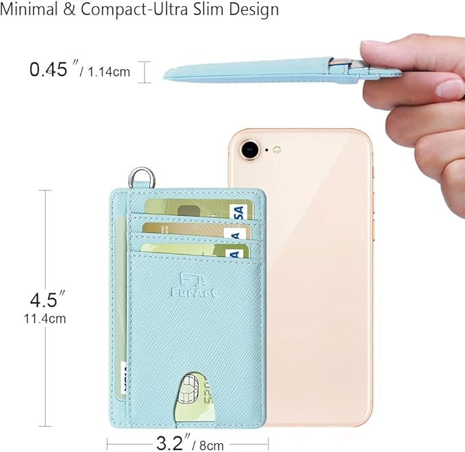 FurArt Slim Minimalist Wallet, Front Pocket Wallets, RFID Blocking, Credit Card Holder for Men