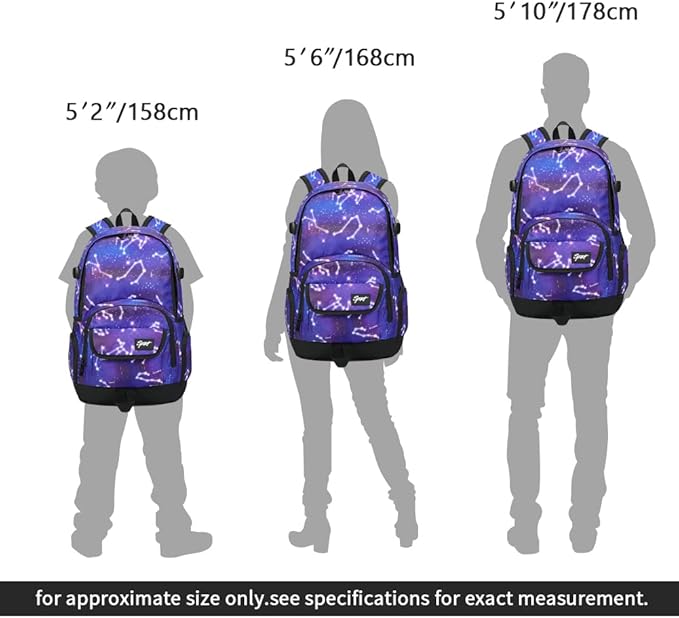 rickyh style School Backpack Travel Bag for Men & Women Lightweight College Back Pack with Laptop Compartmen