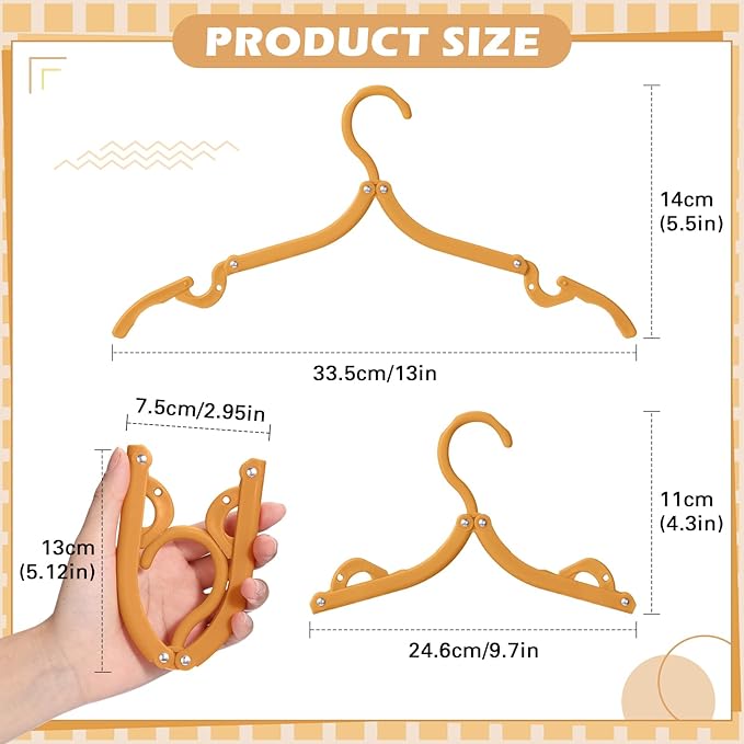 Teenyyou 12 Pcs Travel Hangers Cruise Ship Essentials Foldable Portable Plastic Vacation Hangers Non Slip Clothes Drying Rack Travel Accessories for Dormitory School Hotel Laundry (Bright Color)