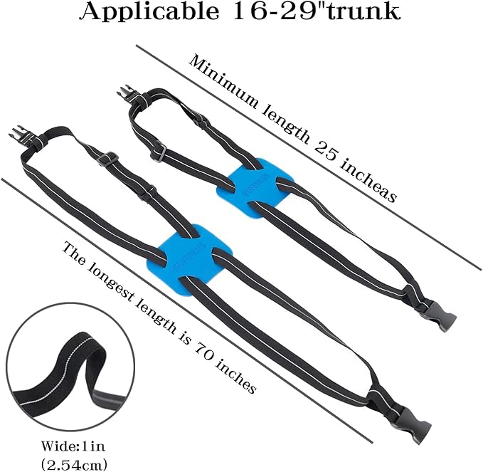 Luggage Straps for Suitcases TSA Approved Travel Belt,Luggage Straps Bag Bungees for Add a Bag Easy to Travel Suitcase Elastic Strap Belt (Black/Blue -1pcs)