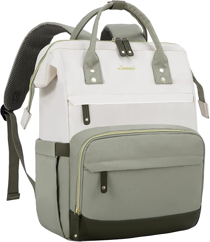LOVEVOOK Laptop Backpack for Women, 17 Inch Work Business Backpacks Purse With Large Capacity, Waterproof Nurse Bag College Bookbag for School, Waterproof Casual Daypack for Travel