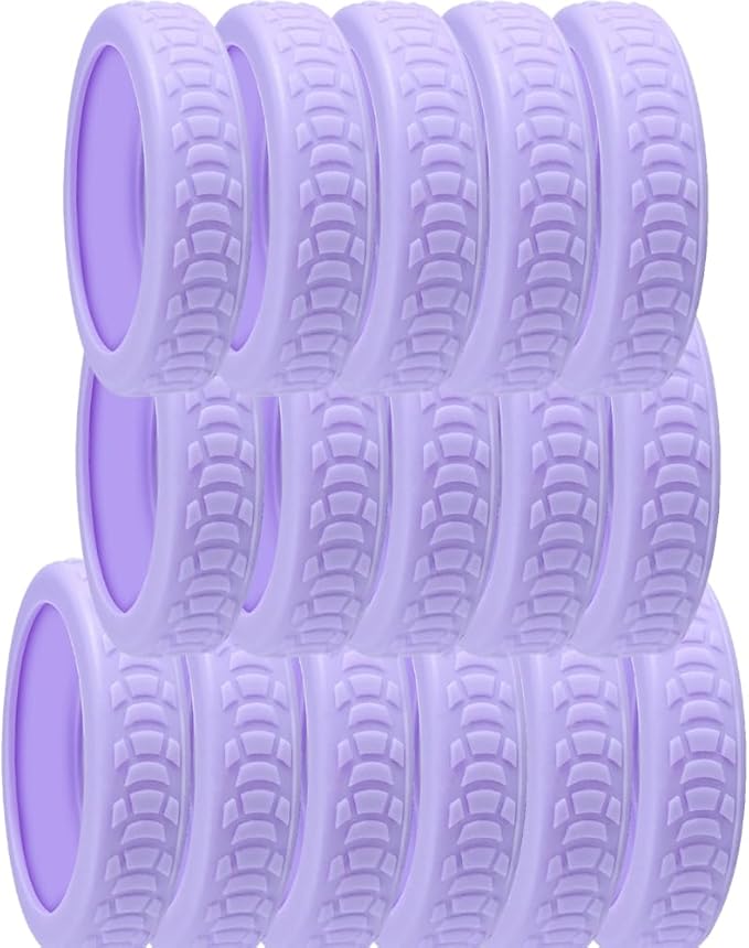 16 Pcs Luggage Wheel Covers Silicone Luggage Wheel Protector Suitcase Wheel Covers for Luggage Wheels Replacement Office Chair Caster (CC_LTPUR)