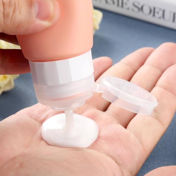 Gemice Travel Bottles for Toiletries, Tsa Approved, Travel Size Containers, BPA Free Leak Proof Tubs Refillable Liquid Accessories for Cometic Shampoo and Lotion Soap