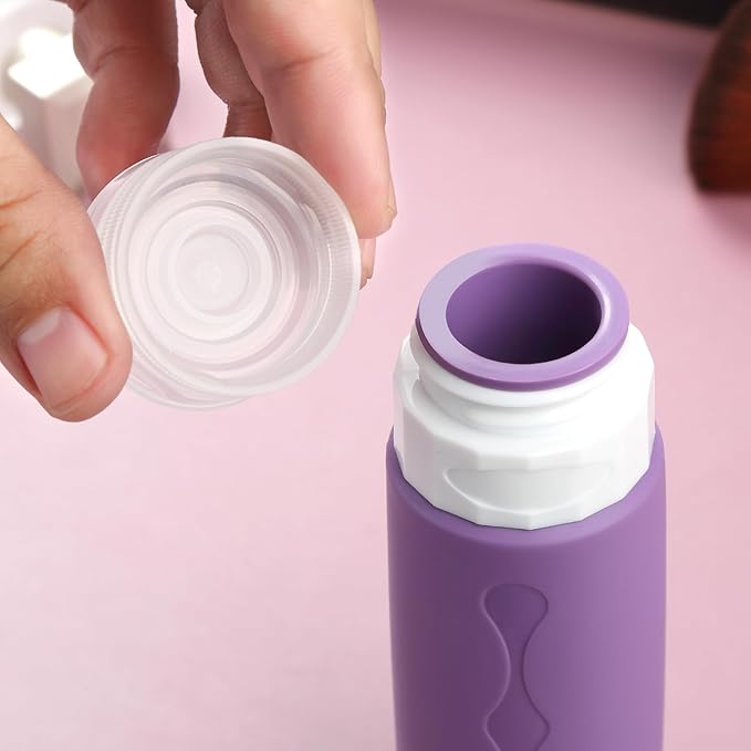 Gemice Travel Bottles for Toiletries, Tsa Approved, Travel Size Containers, BPA Free Leak Proof Tubs Refillable Liquid Accessories for Cometic Shampoo and Lotion Soap