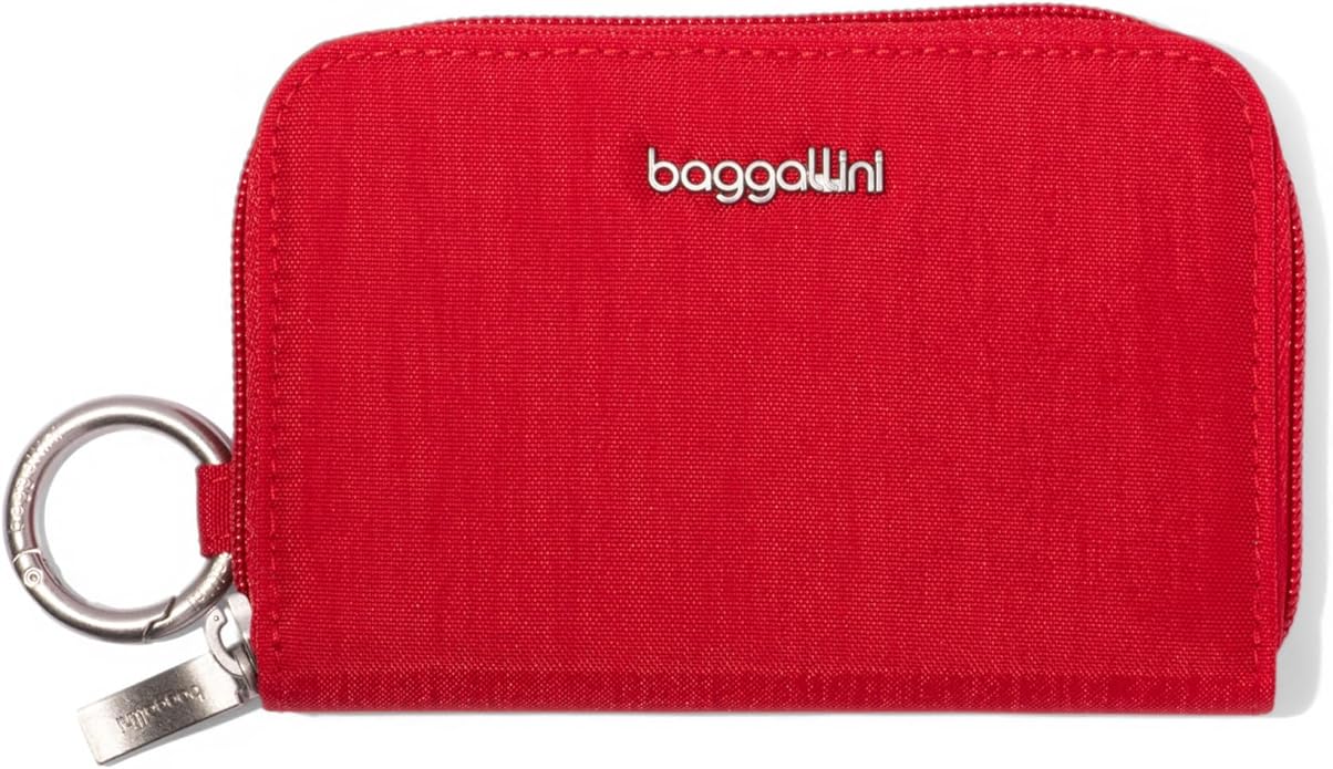Baggallini Deluxe Card Case - Lightweight 5.5"x3.3" RFID Protected Womens Wallet Card Holder