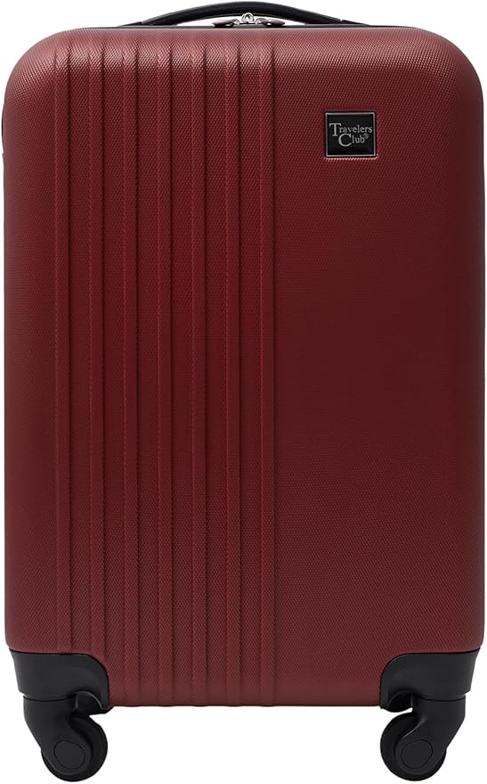 Travelers Club Cosmo Luggage, Rhubarb Red - 20 Inch, 20-Inch