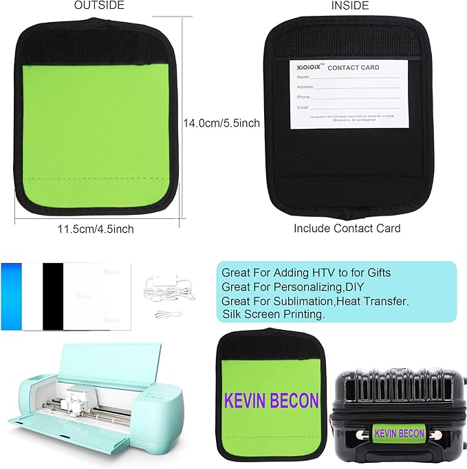 Luggage Handle Wrap-Neoprene Luggage identifiers for Suitcases Unique Bright Luggage Tags/Spotter/Markers/Handle Cover Travel Essentials for Flying