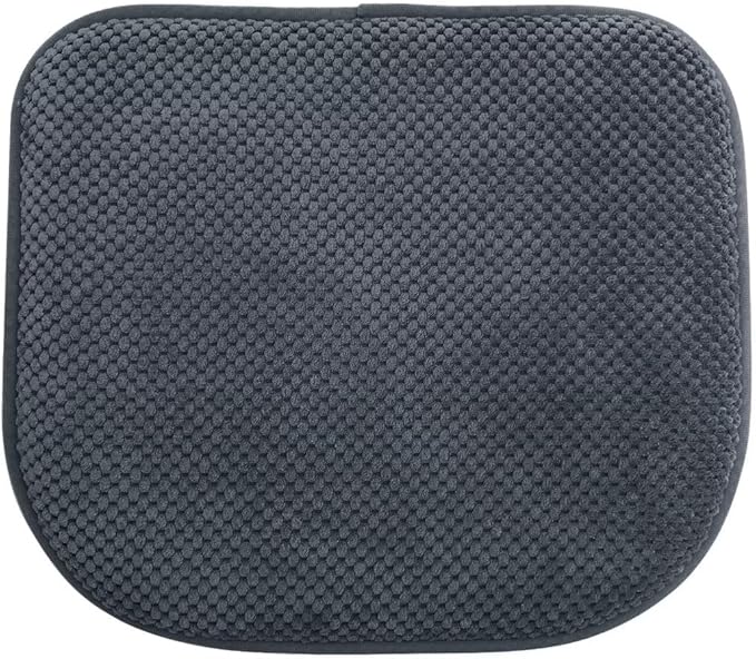 Grey Foam Seat Cushions Kitchen Chairs Pads for Dining Chairs Non Slip Office Seat Cushions Washable U Shaped Soft Thick Large Metal Wooden Chair Cushions,17" x 15"