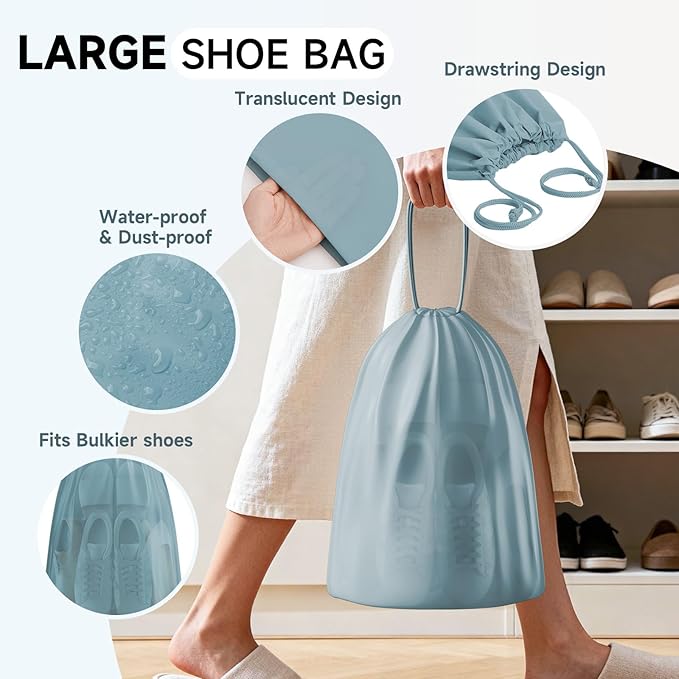 11 Set Packing Cubes for Travel, Gifts for Women Mom Kids, TSA Approved Bags for Makeup, Cosmetic, Toiletry, Suitcase Organizers for Checked Luggage, Cruise Essentials, Airplane Accessories, Blue-Gray
