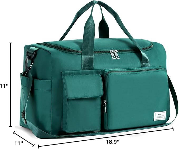 FIORETTO Women's Gym Duffle Bag with Shoes Compartment, 30L Capacity, Ideal for Travel, Gym, Sports, Duffel, Weekender