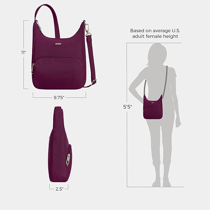 Travelon Anti-Theft Classic Essential Messenger Bag