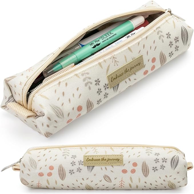 Mr. Pen- Cute Pencil Case Pouch, Boho Design, Multipurpose Canvas Bible Pencil Pouch