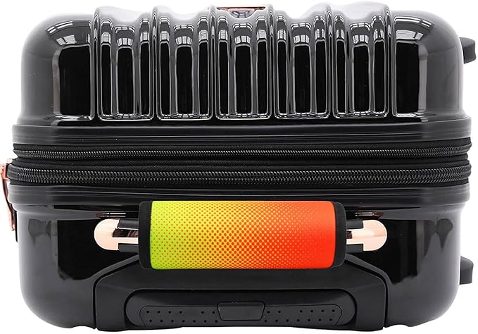 Luggage Handle Wrap for Suitcase-Printed Bright Neoprene Luggage Tags/Grips/Identifiers/Markers/Covers/Gripper for Suitcases Carry On Bags 5 Packs (Orange Dot)