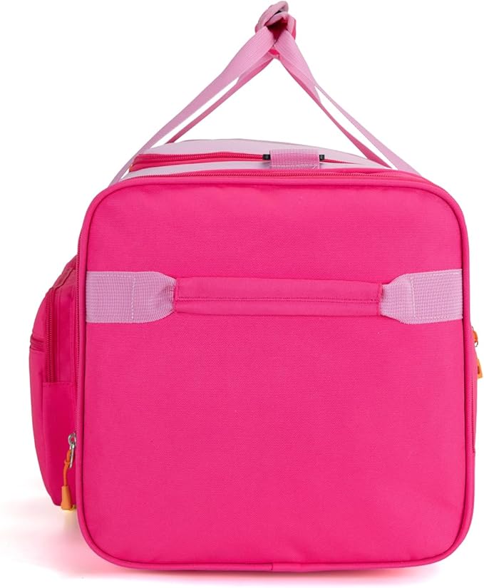 HawLander Large Kids Duffle Bag for Travel, Overnight, or Weekender, 22" inch (Pink Rose)
