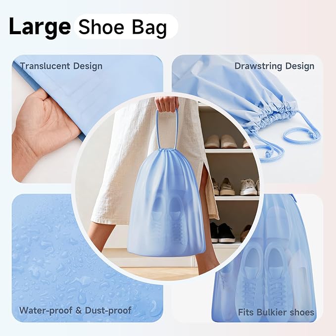 11 Set / 9 Set Packing Cubes for Travel,Gifts for Women Mom Kids,TSA Approved Bags for Makeup, Cosmetic, Toiletry, Organizers for Suitcase Carry On,Cruise Essentials Airplane Accessories,Light Blue