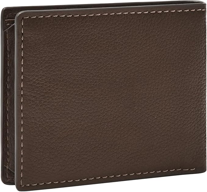 Fossil Men's Everett Leather Bifold with Flip ID Wallet