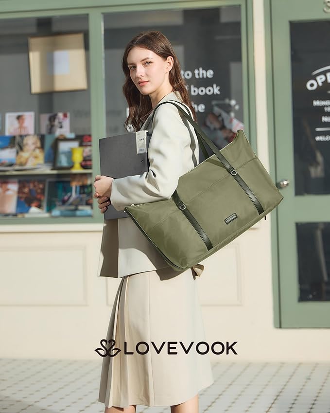 LOVEVOOK Gym Bag for Women, Small Sport Duffle with Shoe Compartment, Weekender Travel Tote for Work Yoga Workout