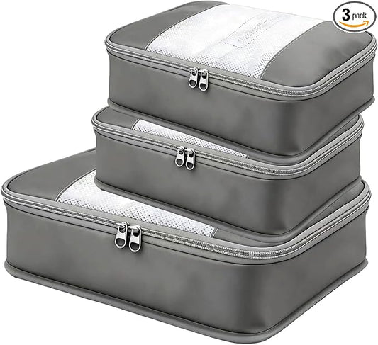 Packing Cubes for Travel - Luggage Organizer Bags for 24" Suitcase Clothes Accessories Storage Travel Organizer Cubes for Luggage 1/2X1PACK+1/4X2PACK