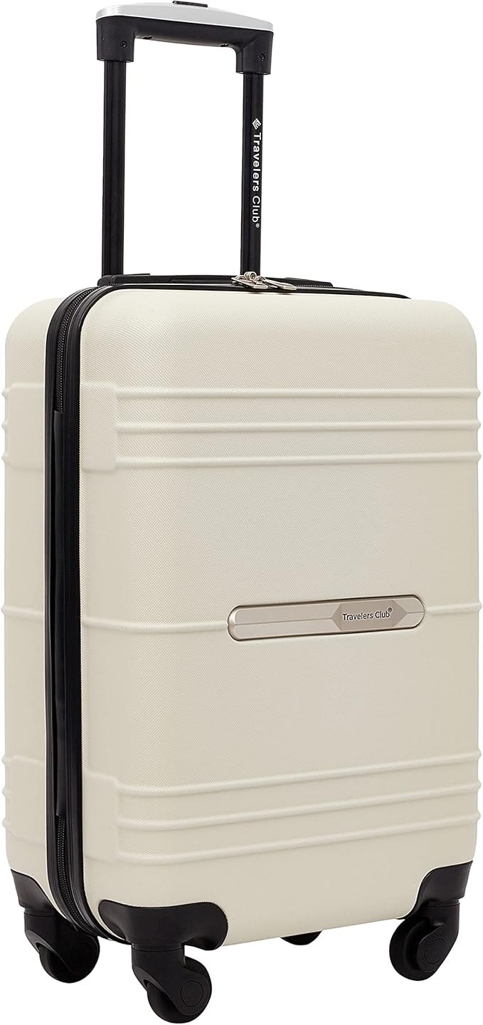 Travelers Club 22" Richmond Spinner Carry-On Luggage, Bone