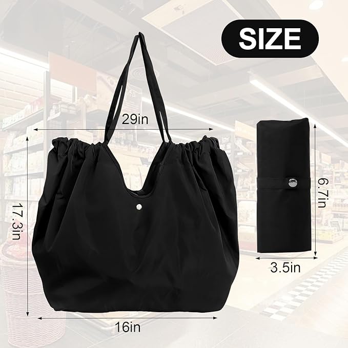 Reusable Grocery Bags,Reusable Shopping Bags,Folding Bags Totes,Stretchable and shrinkable shopping bag for Groceries