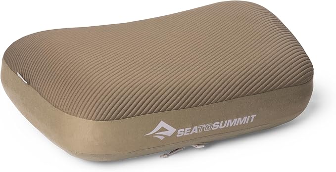 Sea to Summit Aeros Premium Inflatable Travel Pillow, Large, Burnt Olive