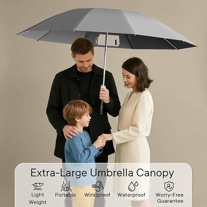QWB TUMAAOTU Lightweight Compact Inverted Umbrella Windproof Auto Open Close – 5-Second Quick Fold Design for Women & Men, 8 Ribs Strong Travel Umbrellas for Rain & Sun, Fits Backpack & Car