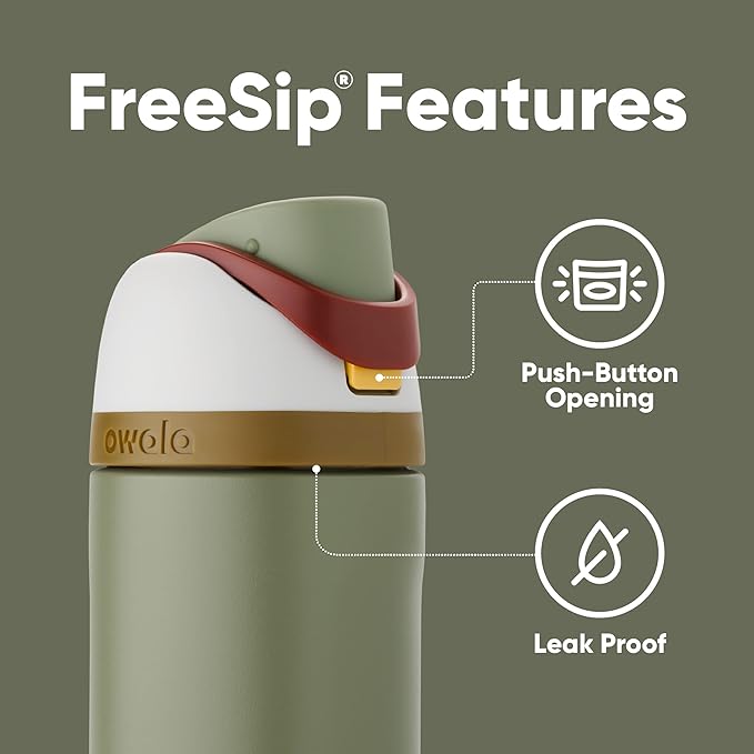 Owala Star Wars FreeSip Insulated Stainless Steel Water Bottle with Straw for Sports and Travel, BPA-Free, 24-Ounce, Boba Fett