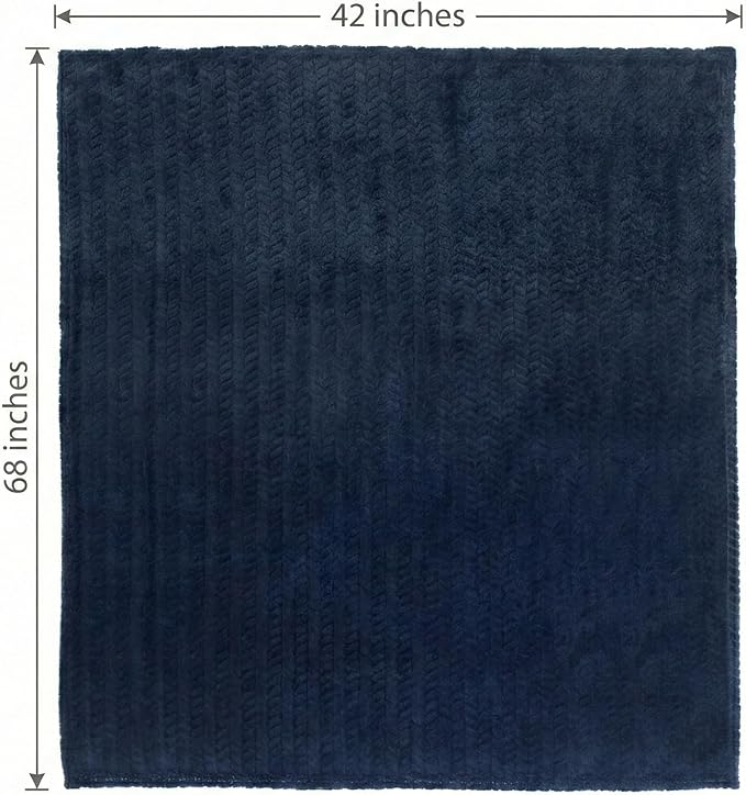 EverSnug Travel Blanket & Pillow 68x42 - Premium Ultra-Soft Microfleece 2 in 1 Compact & Packable Flight Blanket with Soft Bag Pillowcase, Hand Luggage Sleeve and Backpack Clip (Navy Blue)